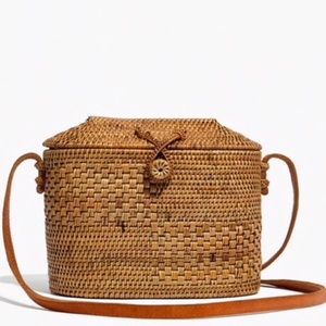 Bali Rattan Straw Handbag Made by Artisan Hands